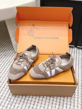 Louis Vuitton Sneakers | Louis Vuitton Furry Suede Monogram Sneakers Beige